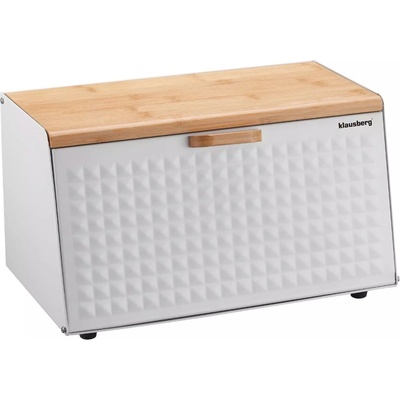 Klausberg chlebník KB-7468 - biely/drevo
