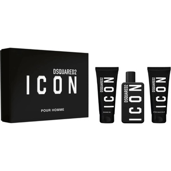 Dsquared2 Icon Pour Homme Комплект (EDP 100ml + AS Balm 100ml + SG 100ml) за Мъже