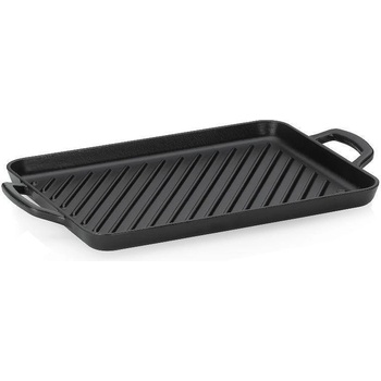 Kela Чугунена оребрена плоча за печене KELA Calido 35х25 см, черна (1021)