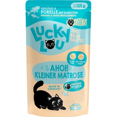 Lucky Lou Kitten drůbež a pstruh 16 x 125 g