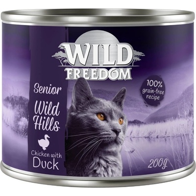 Wild Freedom Senior kačacie a kuracie 6 x 200 g