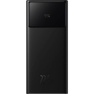 Baseus Външна батерия с 2xUSB-A и 1xUSB-C изходи с технология за бързо зареждане - Baseus Star Lord LED Display Power Bank 22.5W 30000 mAh (PPXJ080101) (черен) (PPXJ080101)