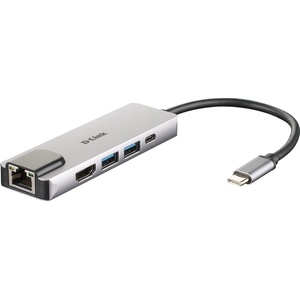 D-Link DUB-M520 USB-C Hub 5-в-1 HDMI Gigabit LAN (DUB-M520)