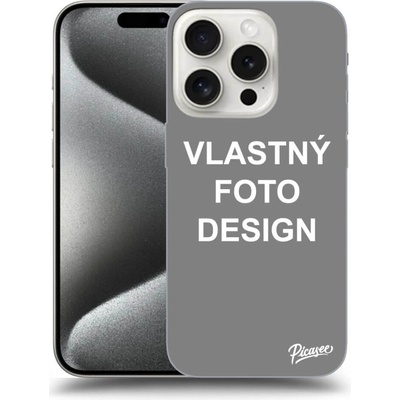 Picasee silikónové Apple iPhone 15 Pro - Vlastný design/motiv čierne