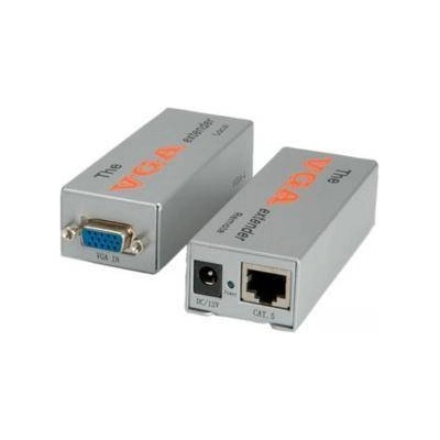 Roline VGA Extender усилвател VALUE 14.99. 3431 : : До 80 m, 1280 x 1024, 60 Hz, HD15 - HD15, F / F, Захранване: 12 V, 600 mA, 14.99. 3431