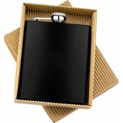 Matná černá butylka / likérka, 207 ml