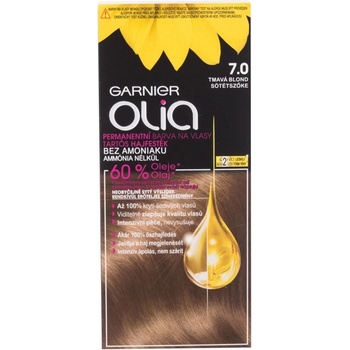 Garnier Olia 7.0 tmavá blond barva na vlasy