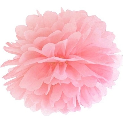 PartyDeco Pom-poms sweet světle růžový 35 cm 1 ks - dekorace pom-pomy svatební výzdoba sálu