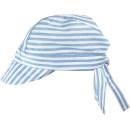AVE Strážnice Dětský šátek na hlavu s kšiltem Světle modrá / bílá