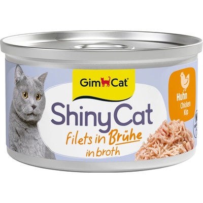 GimCat ShinyCat kura vo vývare 6 x 70 g