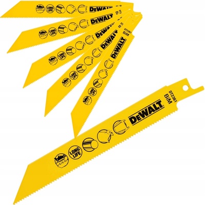 DeWALT DT2361 pilové listy do kovu - 152mm pro přímočaré pily - 5 ks