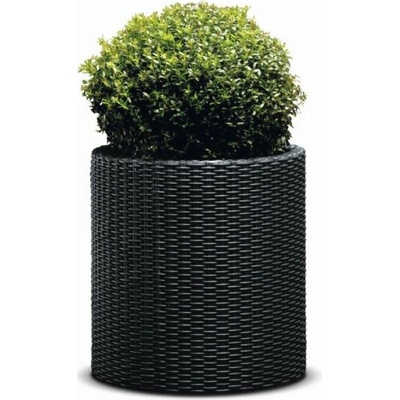 Keter Kvetináč Cylinder 43,7 x 44,3 x 43,7 cm L grafitový