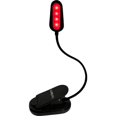 LUNESTO LED Lampička na čítanie bez modrej zložky s clip-on čierna