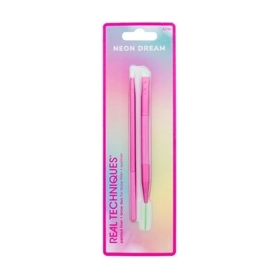 Real Techniques Neon Dream Painted Liner + Brow Duo sada štětců pro úpravu obočí
