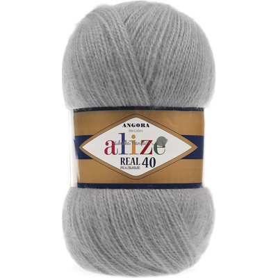 Alize Angora real 40 - 21 šedá