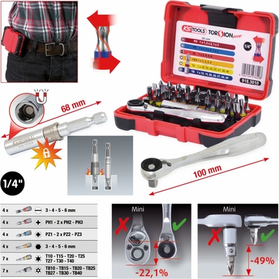 Sada bitů KS TOOLS 918.3010
