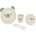 KikkaBoo Сет за хранене бамбук Bear Mint (31302040071)