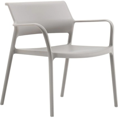 Pedrali Šedé plastové křeslo Ara 316