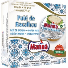 Manná Paštéta z portugalskej tresky Bacalhau bezlepková 4 x 22 g