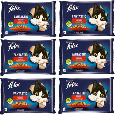 Felix Príchute vidieka v želé s králikom a jahňacím mäsom 12 x 4 x 85 g