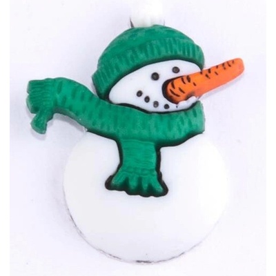 Exclusive vánoční - knoflík plastový Varianta: Sněhulák se šálou