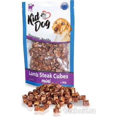 KIDDOG mini kostičky z jehněčího masíčka 80 g