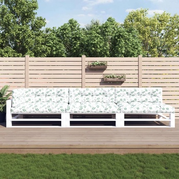 vidaXL Палетни възглавници, 7 бр, на листа, текстил (3188921)