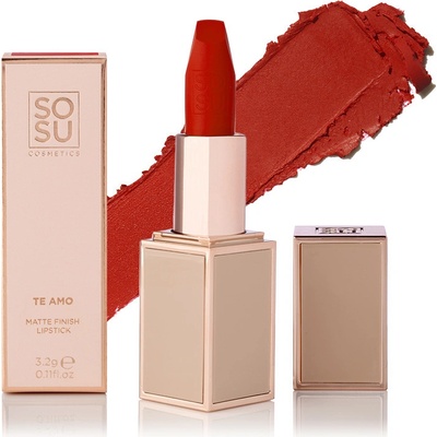 SOSU Cosmetics Matná rtěna Matte Lipsticks Te Amo 3,2 g