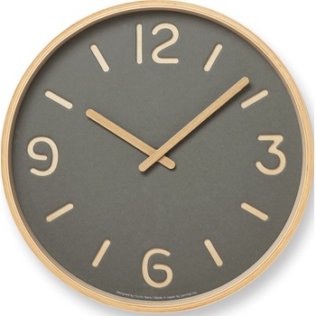 Lemnos Стенен часовник Thomson Paper 30, 5 см сив (NY18-15 GY)