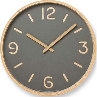 Lemnos Стенен часовник Thomson Paper 30, 5 см сив (NY18-15 GY)