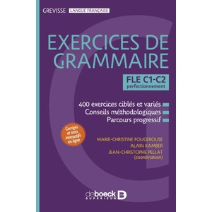 Grevisse FLE C1-C2 Exercices de grammaire (2025)