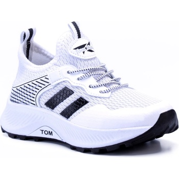 Johns Athletic Детски спортни обувки t028 - Бели с Черен #394277 (394277_Бяло)