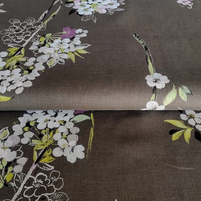 100% Ľan 180 g, šírka 180 cm- Merisier taupe