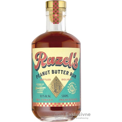 Razel’s Peanut Butter Rum 38.1% 0,5 l (čistá fľaša)