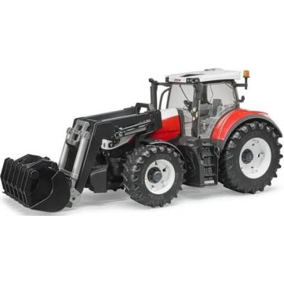 BRUDER трактор STEYR 6300 TERRUS CVT с челен товарач (03181)