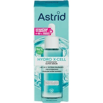 Astrid Hydro X-Cell hydratačné super sérum na zvýšenie pružnosti a hydratácie pokožky 30 ml