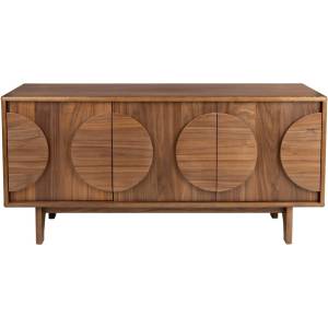 Zuiver Кафяв нисък скрин от декор от орех 120x58 cm Groove - Zuiver (4300042)