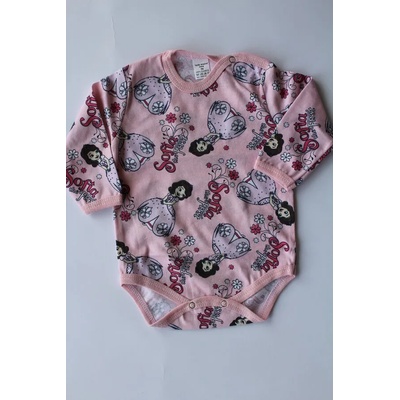 БЕЙБ ФЕШЪН ЕООД Боди с дълъг ръкав, сингъл, щампа, 56, 62, 68