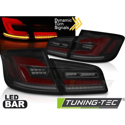 ZADNÍ LED SVĚTLA, SVĚTLOMETY, LAMPY BMW F10 2010-2016, SEQ, ČERNÉ KOUŘOVÉ