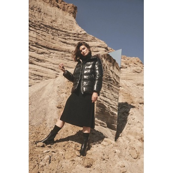 Moodo Черно подплатено късо яке с качулка Moodo Moodo | Cheren | ЖЕНИ | XXL