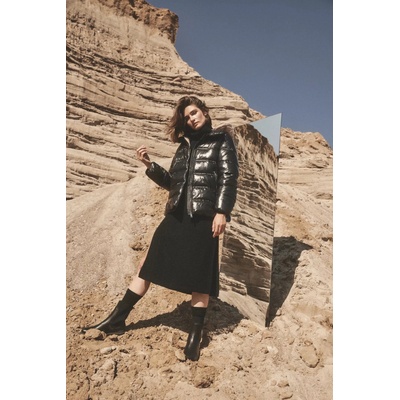 Moodo Черно подплатено късо яке с качулка Moodo Moodo | Cheren | ЖЕНИ | XXL