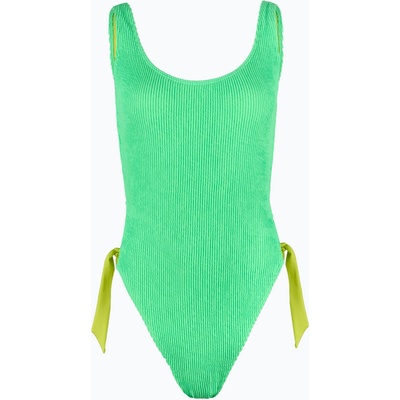 Hurley Дамски бански Hurley Solid Scrunch Moderate One Piece seafoam