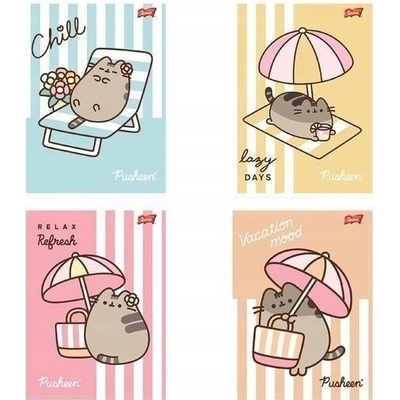 Unipap Kockovaný zošit A5 Pusheen