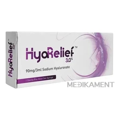 HyaRelief 3,0 % gél hyaluronátu sodného 90 mg v predplnenej striekačke 1x3 ml