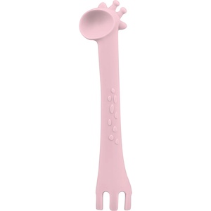 Kikkaboo Силиконова лъжичка Kikkaboo - Giraffe, Pink (31302040080)
