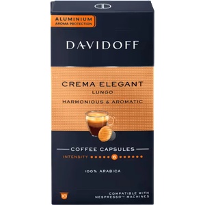 Davidoff Кафе капсули Davidoff Crema Elegant Lungo Nespresso, 10бр