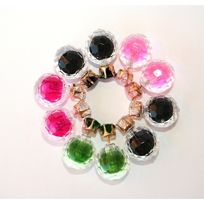 Fashion Jewerly oboustranná perla s krystalem 614