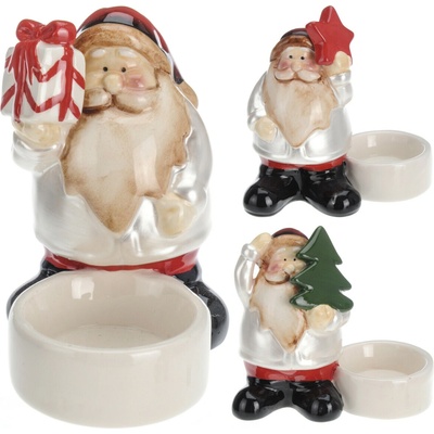 MAKRO - Svietnik SANTA 10cm rôzne druhy