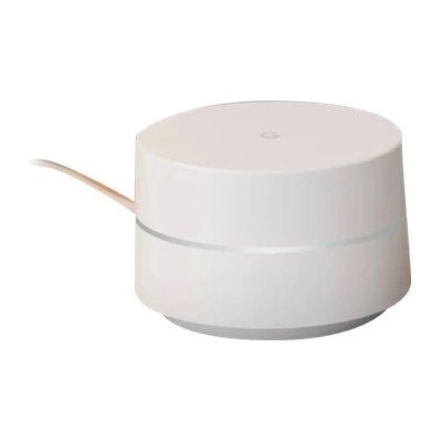 Google WiFi Рутер, преносим, Wi-Fi 5 (802.11ac), двулентов (2.4 GHz / 5 GHz), Ethernet LAN, бял (GA00157-NL)