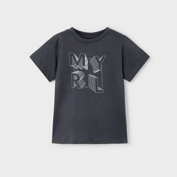 MAYORAL Тениска къс ръкав basic тъмно сив цвят за мини момче Майорал